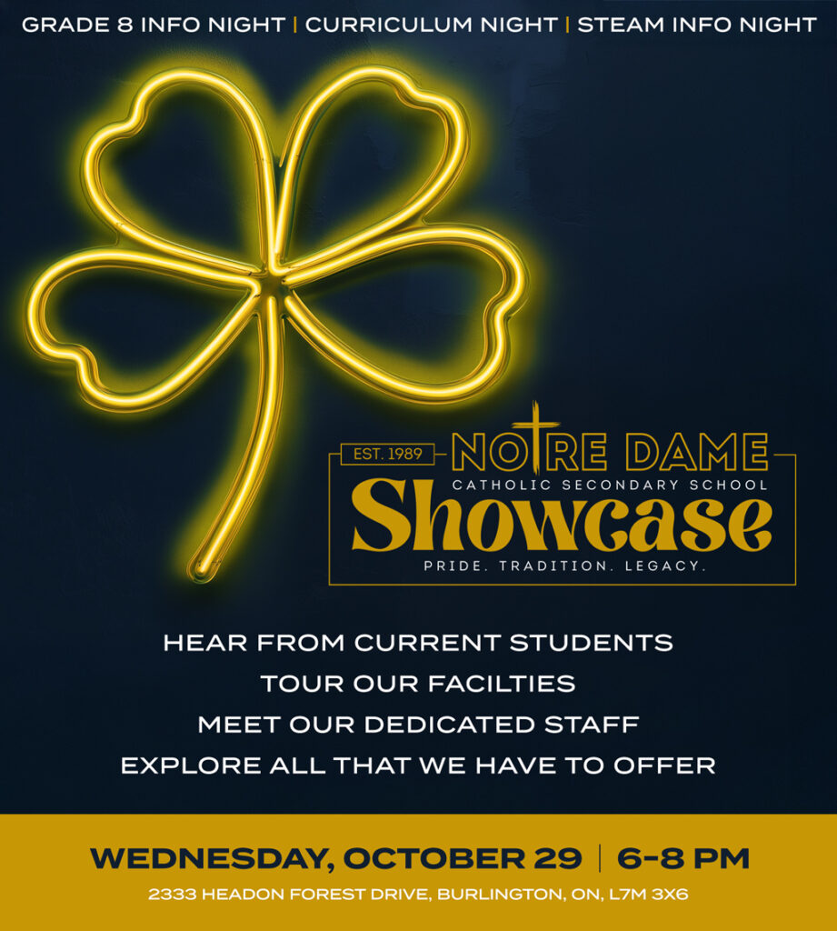 ND Showcase – October 29, 2025 | Notre Dame Catholic Secondary School ...