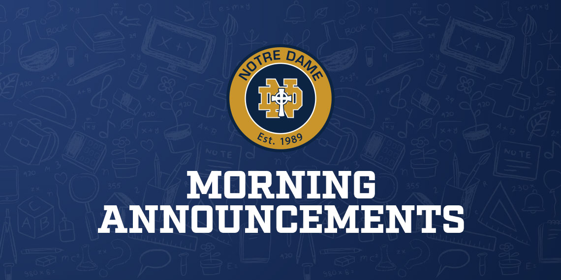 Morning Announcements